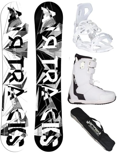 Airtracks Damen Snowboard-Set BWF Lady Camber + Bindung Master W Fastec + Boots + Sb Bag 140 145 150 155 cm