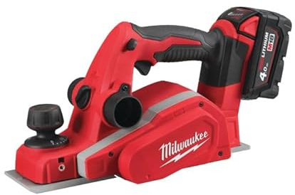Milwaukee - Rabot 18 V Li-Ion 4.0 Ah 82 mm avec coffret - M18 BP-402C