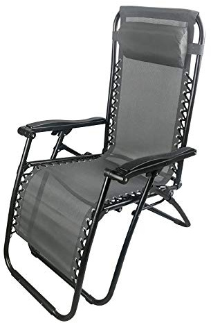Linea Garden Friend Sdraio Siesta Pieghevole Multiposizione Grigio
