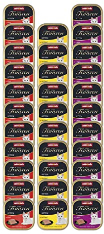 animonda Vom Feinsten Kitten Vielfalt für Katzenkinder (32 x 100g), Kitten Nassfutter für junge Katzen, Katzenfutter ohne Getreide und Zucker, mit 100 % frischen, fleischlichen Zutaten