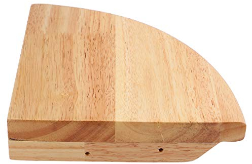 BESPORTBLE 23 cm Holz Eckregal Fächerförmige Ecke Schwimmbrett Veranstalter Display Lagerung Wandregal für Buchmonitor Pflanzer Kleinigkeiten