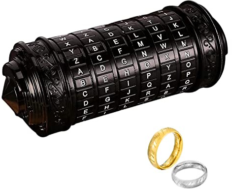 Cryptex Puzzleboxen, Da Vinci Code Mini-Cryptex-Schloss mit versteckten Fächern für Jahrestag, Valentinstag, geheimnisvolle Geburtstagsgeschenke für Familie und Freunde