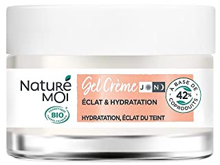 Naturé Moi - Gel Cream Dag/Night Glans & Fuktighetskräm - Vitamin C - Fuktgivande Ansiktskräm - Ansiktsvård Hudens ljusstyrka - 99% av naturligt ursprung - 50 ml
