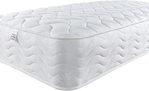 Aspire Beds Comfort Premium Aspire-Cool Touch Memory Foam & Eco Foam Sleep Layer System Bonnell Spring Essentials Value Matratze, Polyurethan-Schaum Schaumstoff, Weißer Rand, Einzelbett