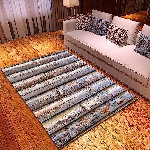3D -Gedruckter Vintage Grauer Bambus Teppich Home Decor Schlafzimmer Teppich Babyspiel Krabbelteppich Für Wohnzimmer, Polyester-Soft-Touch, Leicht Zu Reinigen 200 X 300 cm / 78,7 X 118,1 Zoll