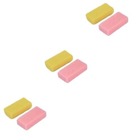 Healvian 6piezas Piedra Pómez Para Pies Herramienta Exfoliante Para Eliminar Piel Muerta y Durezas Esponja Natural De Masaje Para Pedicura Color Aleatorio