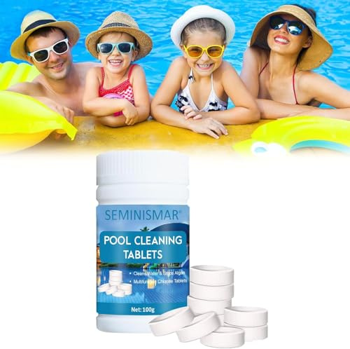 Pool Cleaning Tablet,Compressa per la Pulizia della Piscina, Magic Pool Cleaning Tablet,Magic Pool Clean Tablet, Magic Pool Tup Cleaner, per Piscine,2026,Spa 100g