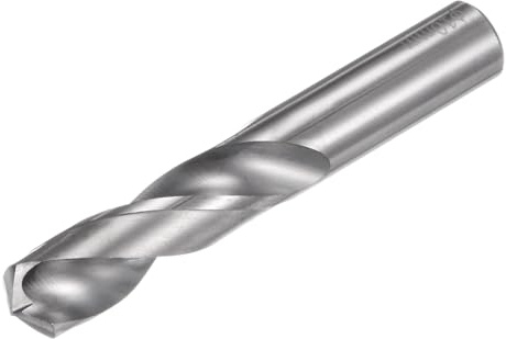 sourcing map Broca de carburo sólido, 10 mm, YG6X/C3 de micrograno de carburo de tungsteno, brocas helicoidales Jobber, vástago recto para perforar acero inoxidable, aluminio, metal y plástico