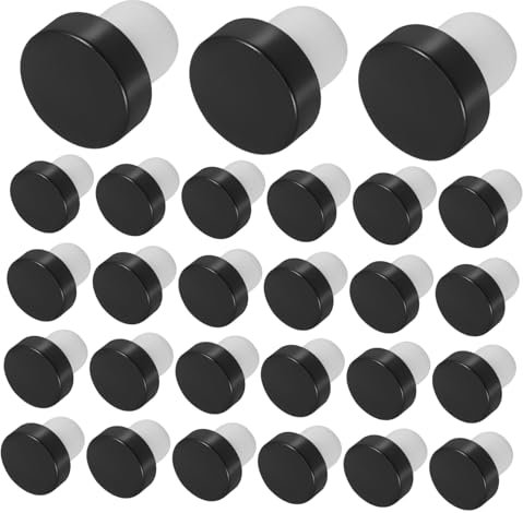 ULTECHNOVO Weinflaschenverschluss-Set Mit 24 Weinverschlüssen Für Weinflaschen Auslaufsicheres Design Benutzerfreundlicher Wiederverwendbarer Weinverschluss Vorhanden