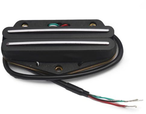 Guihydur 6 Gitarren-Tonabnehmer, Hot Dual Rails Pickup, Mini Bridge Pickup für Tele-Gitarre