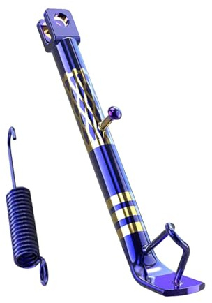 Cavalletto regolabile per moto, supporto laterale per cavalletto per moto - Cavalletto laterale per supporto per parcheggio moto | Robusto supporto per cavalletto laterale per scooter per veicoli fuor