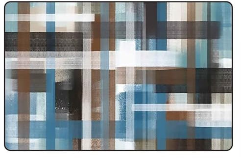 Kunsen 200X250CM Flokati Teppich Moderner, geometrischer, minimalistischer Innendekorations-Sicherheits-Anti-Rutsch-Teppich Teppich Tür Mehrfarbig Dekorativer Teppich Teppich Maschinenwaschbar