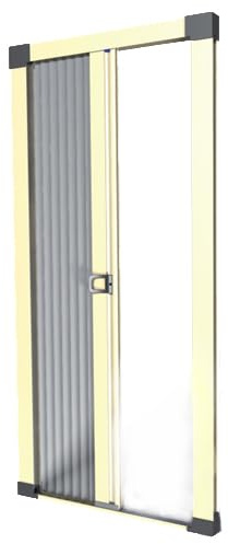 Zanzariera Laterale Plisse Porta Finestre 1 Anta | Zanzariera Plissettata Scorrevole Laterale | Zanzariere Avvolgibili | Solo 22mm di ingombro | Alluminio | Chiusura Magnetica | Personalizzabile