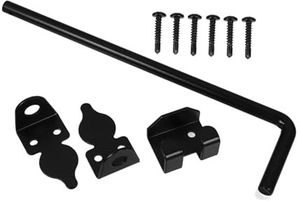 UKCOCO Schwerer Gate-latch Mit Bodenstift Robuster Cane Bolt-gate-drop-riegel Für Vinyl-tore Für Doppel Und Gartentüren Einfache Installation Langlebig Und