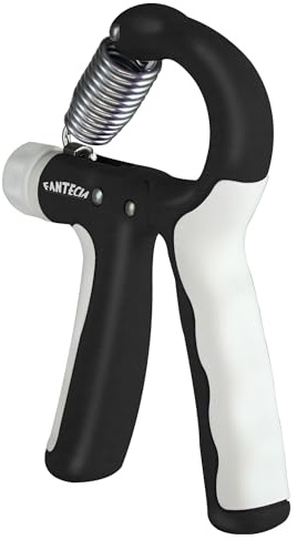 Fantecia Handgreppsförstärkare för barn och ungdomar, justerbart motstånd handgripare 5-20 kg, handgrepp för styrketräning, stressavlastningsgrepp (svart - 1-pack)