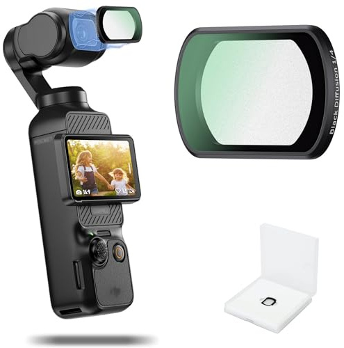 JJC Black Mist Filter für DJI Osmo Pocket 3 4 Black Diffusion 1/4 Filter