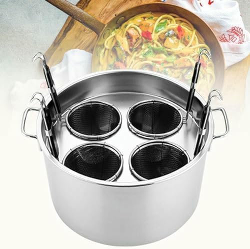 Mehrzweck- und Pastatöpfe, Set mit Einsätzen für Töpfe für 3/4/5 Löcher, Topf für Edelstahlpaste mit Siebkorb, Küchenwerkzeug für Zuhause