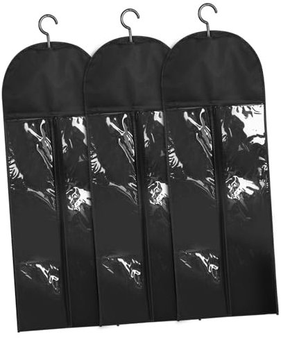KOMBIUDA 3juegos Bolsas Protectoras para Extensiones De Cabello Soportes para Pelucas Bolsa para Colgar El Armario Organizador De Pelucas