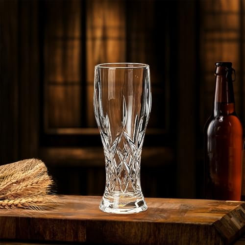 PKRANZYHKAL Verres à Bière Épais Gravés - Verre Matcha & Cocktail Personnalisable (12oz) - Cadeau Homme Idéal - Verrerie Élégante Moderne pour Bière/Cocktail/Thé - Design Luxe Antidérapant