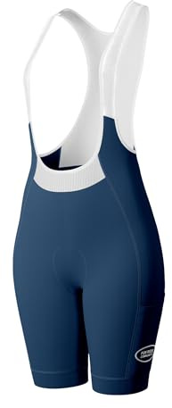 INBIKE Bib Hose Fahrrad Damen Fahrradhose mit Träger 3D Sitzpolsterung Tasche Radlerhose Sommer Kurz Gepolstert Frauen Atmungsaktiv Hochelastisch UV-Schutz YSEU