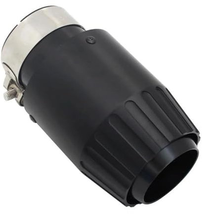 DQRG Terminale di Scarico Punta Silenziatore del Tubo Scarico in Alluminio Silenziatori Neri Universali Decorazione Finale Stile Motore Caccia Dimensioni Multiple Tubo di Scarico Auto(51mm-89mm)