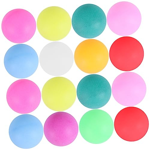 Gatuida Tischtennisbälle Leicht und Einfach zu Tragen 150 40mm Bunte Rund aus Pp als Spielbälle und Partydekoration für Gesellige Abende