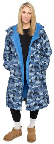 Trespass Havelock Waterproof Changing Robe - Blue Camo - L/XL