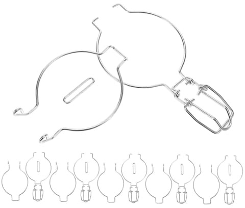 HOMOCONO Set 6 Pezzi Barattoli Conserve Fibbie in Acciaio Inossidabile per Chiusura Sicura, Facile Utilizzo e Conservazione in Cucina per Barattoli Ermetici Stili Multipli