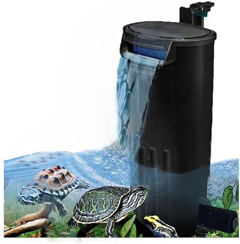 OsAtNb Schildkröten Filter Aquarium Wasser Filter Schildkröten Filterpumpe | Biofilter Niedriger, für 10-130L tanks, Innenfilter, Aquarium Pumpe für Wasser Schildkröten,Niedriger,Tropen Garnelen Frosch