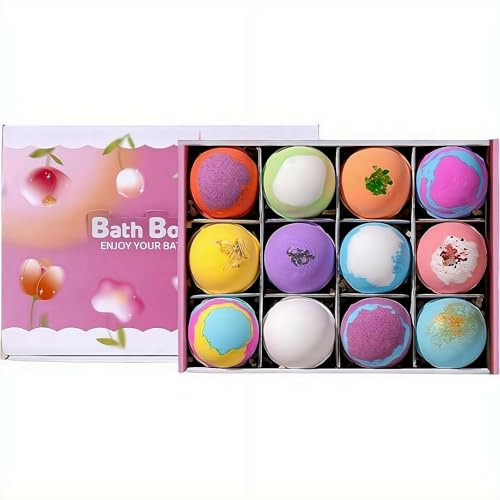 Bombas de baño 2026 con sorpresa en el interior, caja de bolas de sal de baño de juguete oceánico, paquete de 12 trufas de baño con forma de huevo efervescente con sorpresa en el interior, para