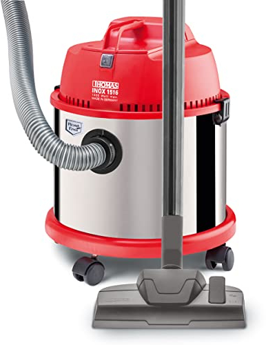 THOMAS 786845 INOX 1516 Aspirateur Eau et Poussière Rouge 37 x 37 x 49,2 cm/1500 W