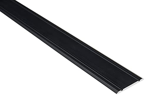 Effector Selbstklebend Übergangsprofil, 93 cm, 30x2 mm, Schwarz, Übergangsprofil Höhenausgleich, Übergangsleiste, Ausgleichsprofil Winkelprofil, Türschwellen Leiste