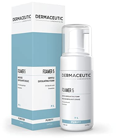 Dermaceutic Foamer 5 - Milder Reinigungsschaum - Aufhellende Gesichtsreinigung - Peelingschaum für ein klares Hautbild und einen strahlenden Teint - 100 ml