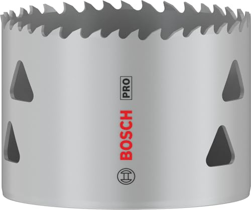 Bosch 1x PRO Multi Material Lochsäge, 70 mm, mit Gewinde | für Weichholz, Trockenbauwand, Ø 70 mm, Professional Zubehör Bohrmaschine