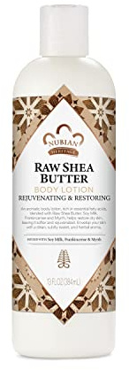 Nubian Heritage Body Lotion for Dry Skin, Raw Shea Butter, Paraben Free Body Lotion, White, 13 Fl Oz (1 Stück)
