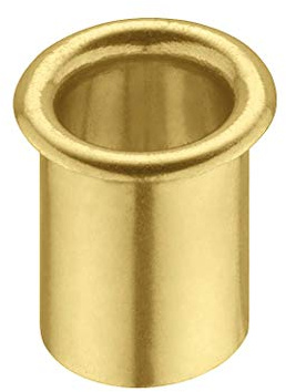 Gedotec Brass Ventilation Ring Round Cable Grommet Desk - Lion | Cable Passage Polished Brass | Cable Box Drill Diameter 12 mm | Cable Guide for Pushing | 1 Piece - Ring Outlet for Furniture