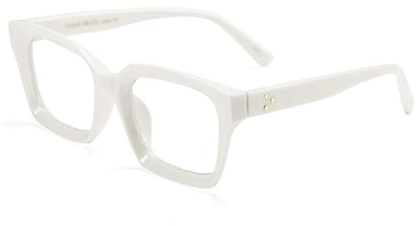 FEISEDY Klassische Brille Rechteckig Klare Linsen Dicker Brillenfassung für Damen Herren B2461 | Dicker Brillenfassung, Klare Linsen