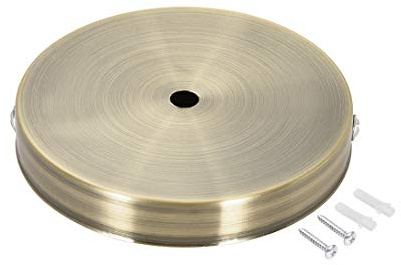 sourcing map Lampe Metall Deckenbaldachin, Retro Licht Baldachin Satz, für Lampen Zubehör DIY, Küche, 120mm 4,7 Zoll Bronze