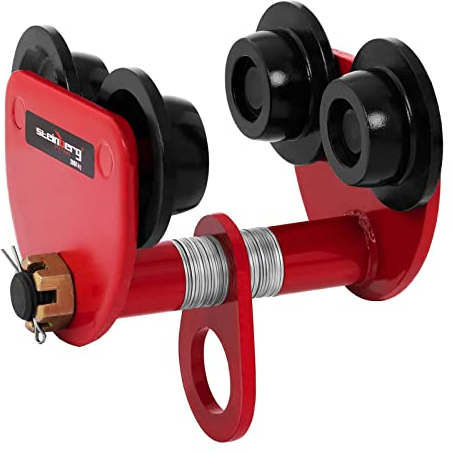 Steinberg Systems Beam Trolley Manual Trolley Crane Girder XL Lifting Eye 2000 kg Flange 105-160 mm SBS-RT-2000 (Alloyed Steel C45, Steel, Safety Factor 1.25)