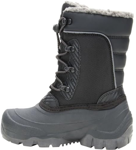 Kamik Kids' Luke 3 Winter Boots, Black, 13 Little Kid