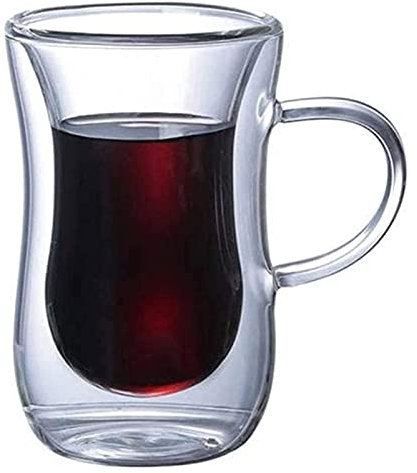 whisky decantador Whiskey Decanter Wine Decanter Without/With Handle Double Wall Heat Insulated Glass Cup Coffee Tea Milk Container For Tea Coffee Latte Espresso, With Handle Liquor Decanters