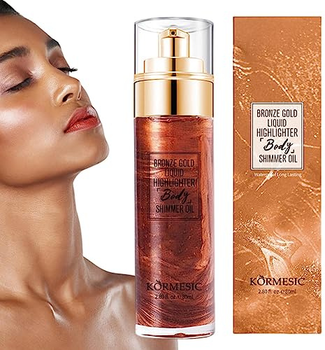 Spray scintillant,Brume scintillante imperméable pour le corps - Illuminateur liquide, Poudre surligneur, Maquillage en poudre scintillante, Illuminateur corporel 80 ml, Surligneur liquide Rianpesn
