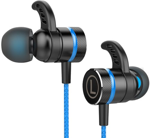 KASOTT Soundmaster Pro V1 – Gaming-Ohrhörer in Ear mit Dual-Audio-Treibern, Battle Buds, Inline-Mikrofon mit Stummschaltung und Lautstärkeregler, kompatibel mit Xbox-Serie, Xbox One, PS5, PS4, Switch,