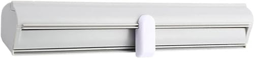 LEVINE plastic wrap cutter,Wrap Dispenser， Aluminum Foil Dispenser - Refillable Cling Film Dispenser,Wrap Dispenser, Storage Box for Foil, Baking Paper, Parchment (Color : Grigio) (Color : Grigio)