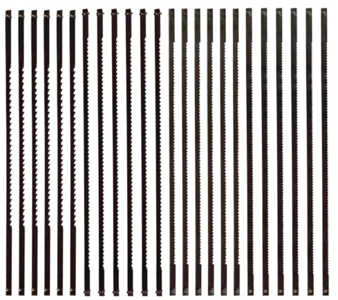 AEIOPRS 24 pcs lama per sega da traforo taglio fine 10/15/18/24 denti adatto per seghe da traforo per elettroutensili accessori lavorazione del legno per legno