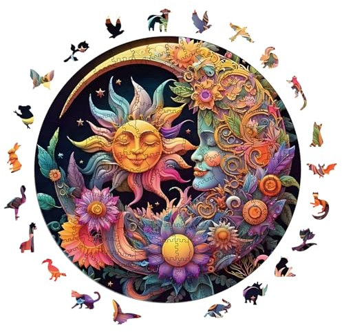 Holzpuzzle Erwachsene, 200 Teile Holzpuzzle Tiere füR Erwachsene und Kinder, Einzigartiges Tier Form Puzzle, Puzzles für Kinder