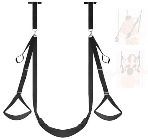 Balançoire de porte suspendue à hauteur réglable, double balançoire de sport de porte suspendue