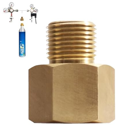Soda Maker Valve Refill Accessories,Stable CO2 Cylinder Adaptor Co2 Adapter | Soda Maker Parts & Accessories Precision Easy-to-Use for Soda Water Bubbler