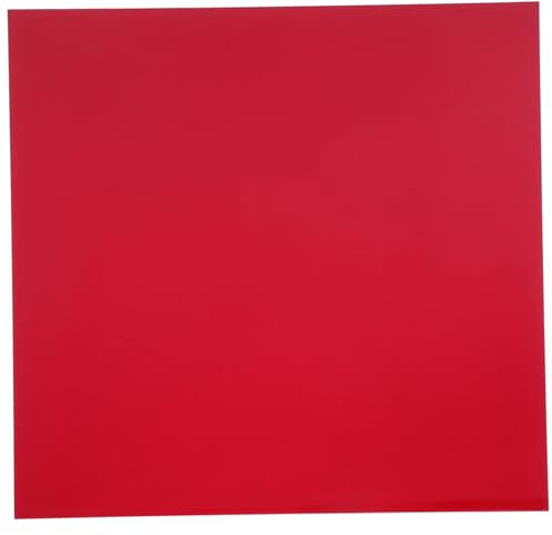 JEWEDECO Plaque Acrylique Rouge Semi-translucide Pour Artisanaux Et Décoration Panneau Pour Et Expositions