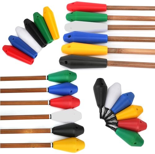 Poearcus Bogenschießen Pfeilspitzen Nylon Sicherheitspfeilspitzen Schießtraining Stumpfer Kopf Bogenschießen Ziel Ersatz Broadhead 12PCS (Pfeilspitzen mit Gewinde, weiß)